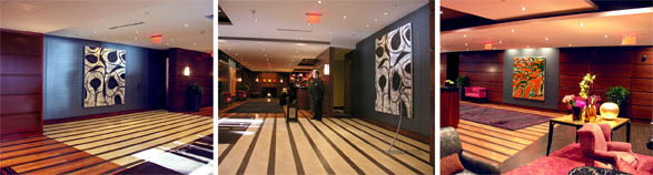 Painting Installation, The Millennium Bostonian Hotel